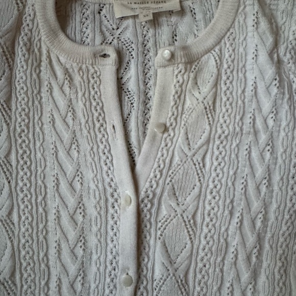 Sezane Ruben knit cardigan cream xs - Picture 4 of 4